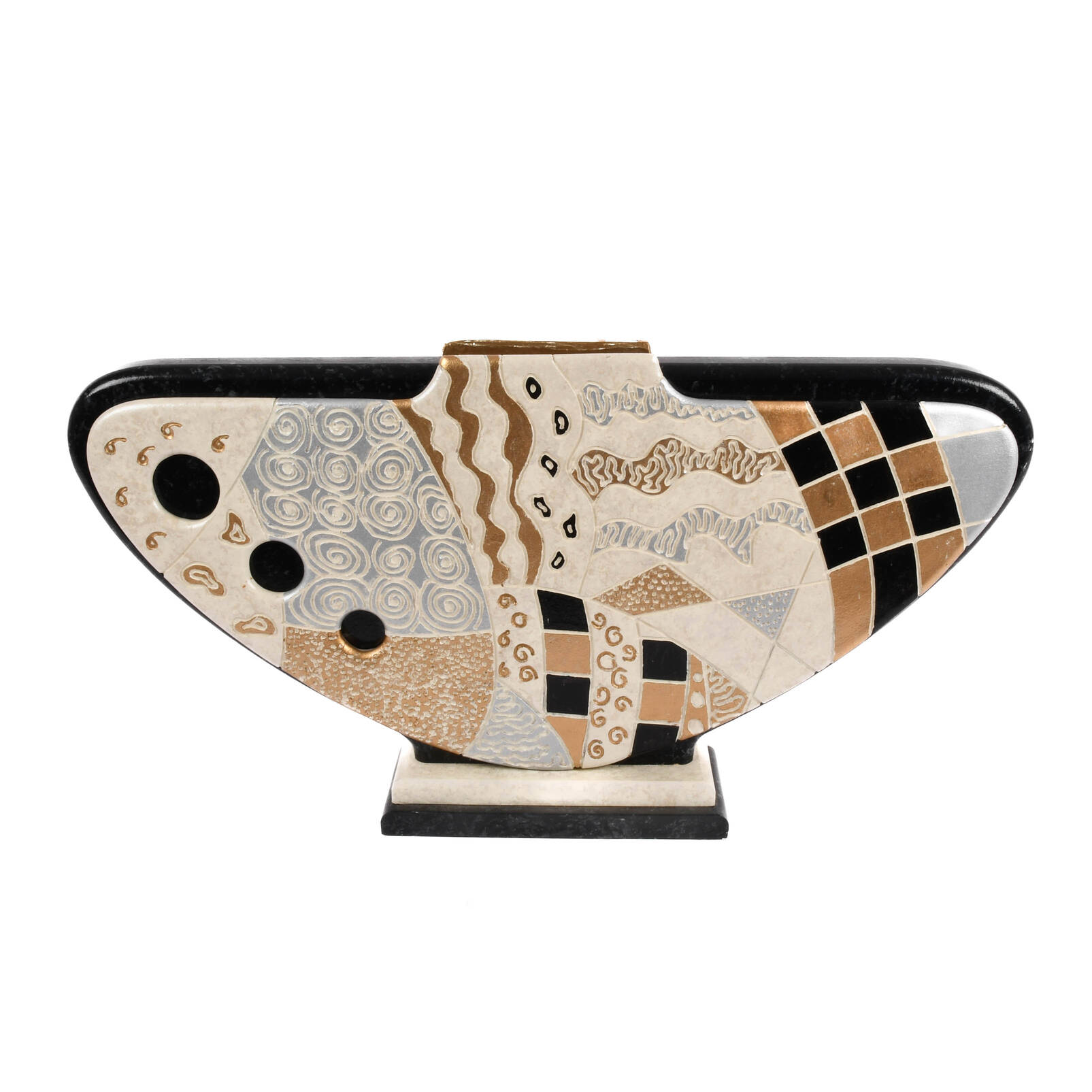 Large Abstract Sculptural Vase