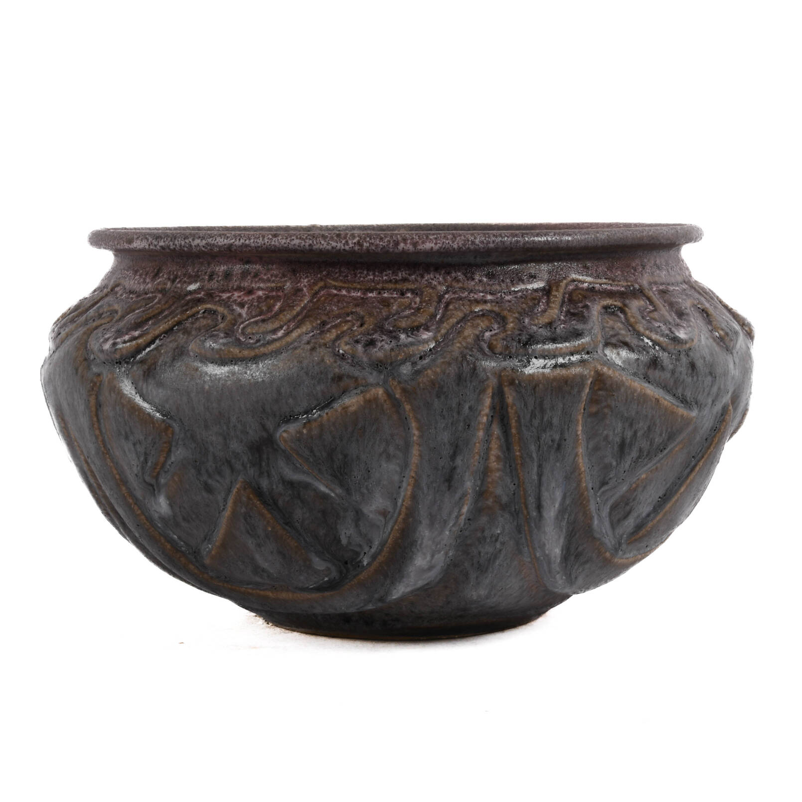 Studio Pottery Lavender Glazed Planter