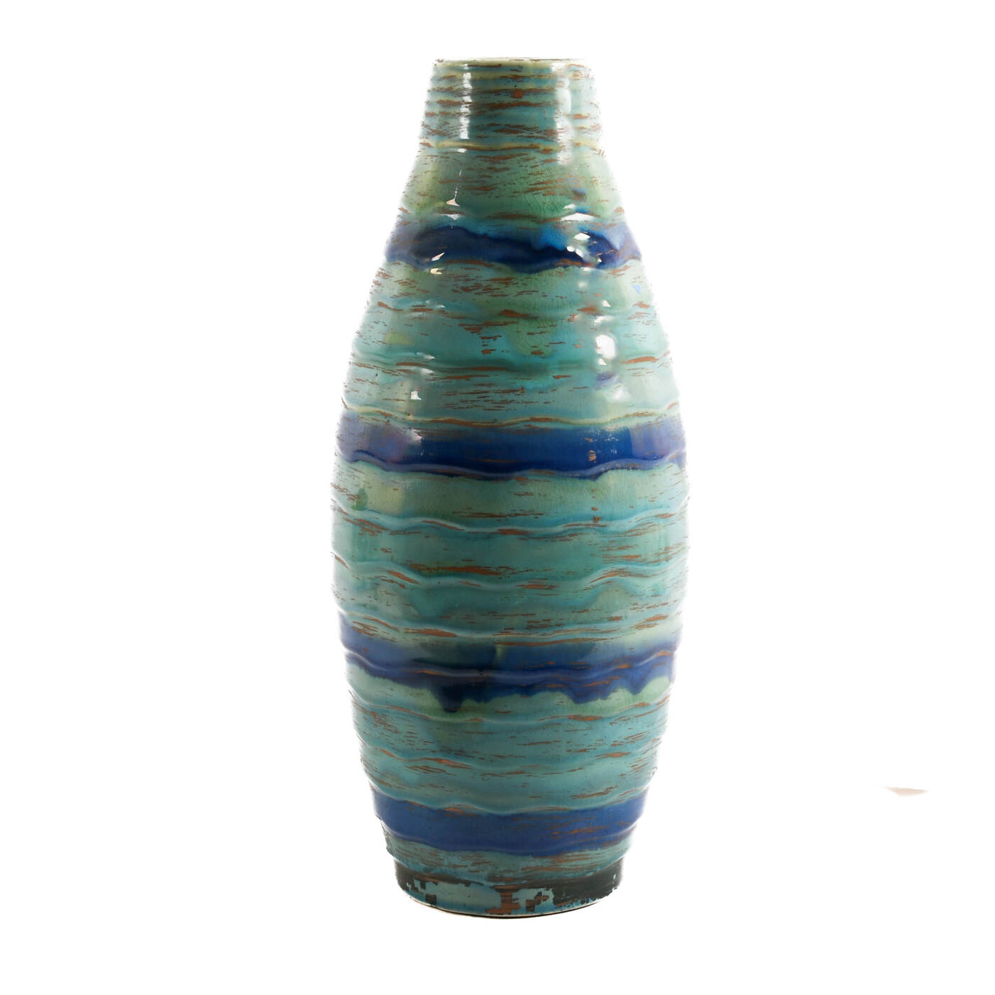 Large Studio Ceramic Glazed Vase