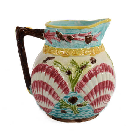 Antique 19th-Century Majolica Pitcher