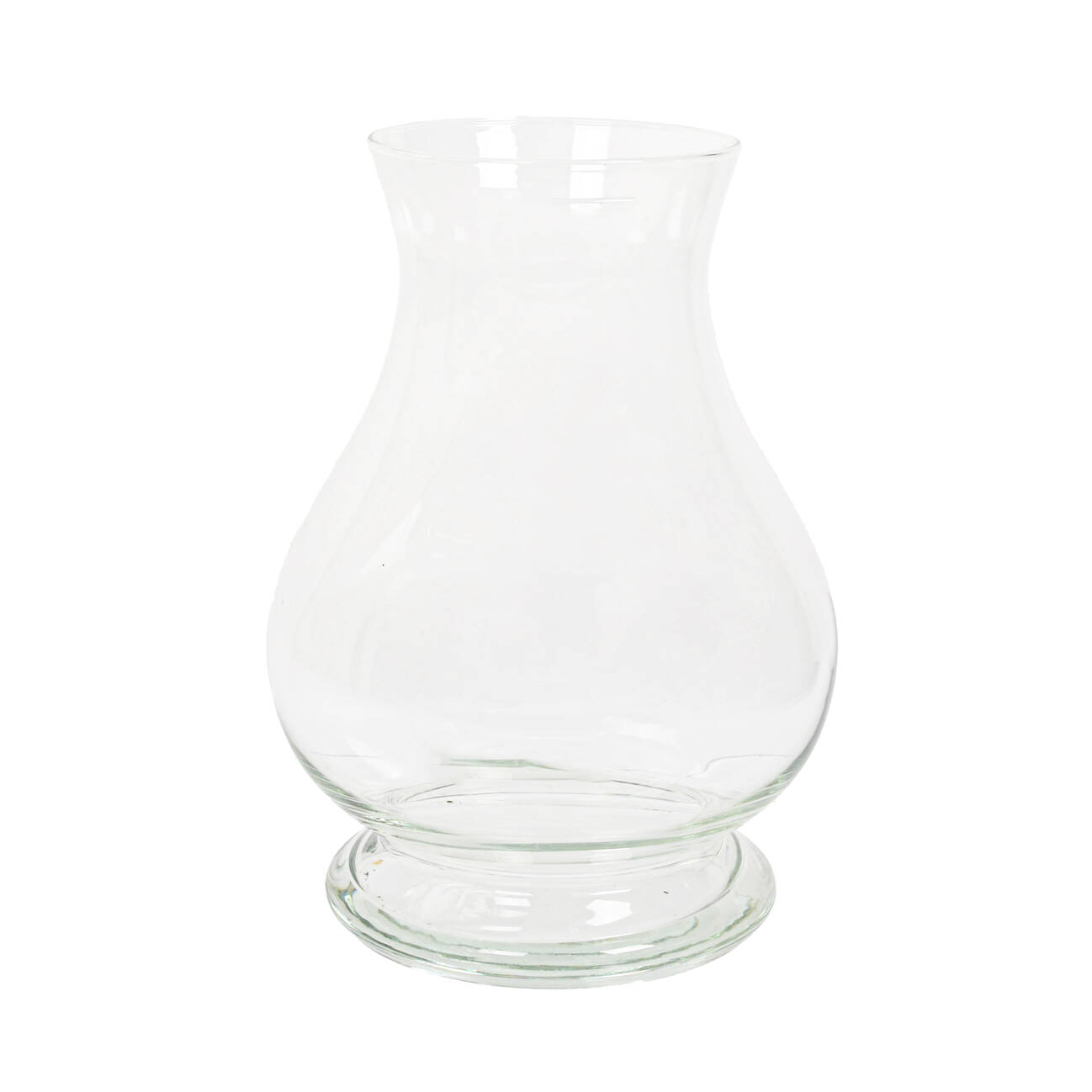 Large Flared Crystal Centerpiece Vase
