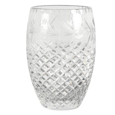 Cut Crystal Floral Arrangement Vase