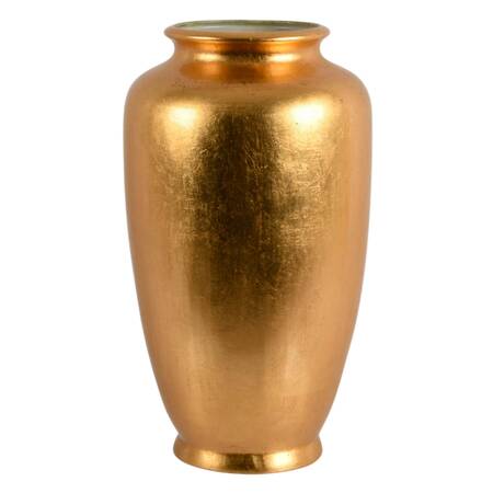 Gold Painted Ceramic Vase