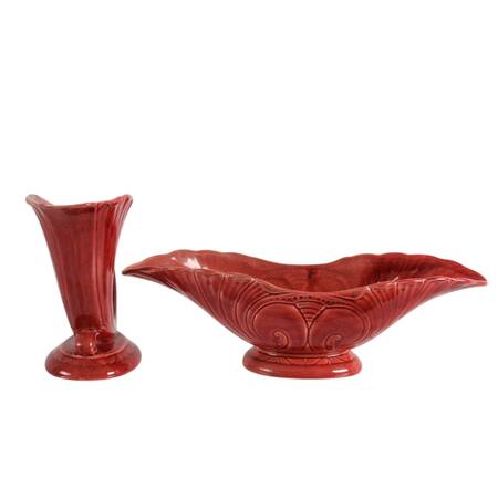Artistic Potteries California Pottery Vase and Bowl