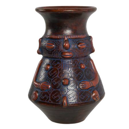 Brazilian Marajoara Figural Pottery Vase
