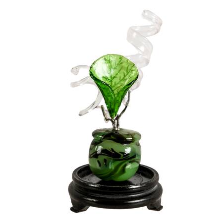 Victorian Flowers Glass in Miniature Vase