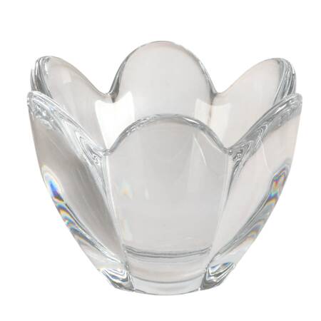 Flower Shaped Lead Crystal Vase After Orrefors