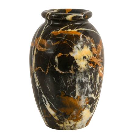 Black Portoro Marble Vase