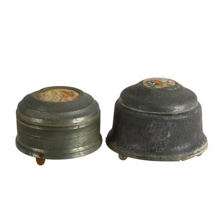 Pair of Italian Powder Music Boxes