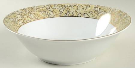 Acapella Gold 9" Round Vegetable Bowl by American Atelier