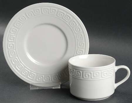 Athena (7002) Flat Cup & Saucer Set