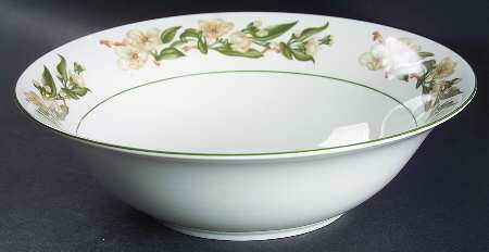 Blossom Breeze (Rim, Stoneware) 9" Round Vegetable Bowl