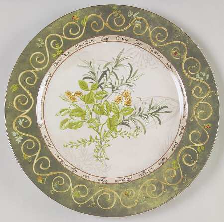 Bouquet Garni 12" Chop Plate (Round Platter)