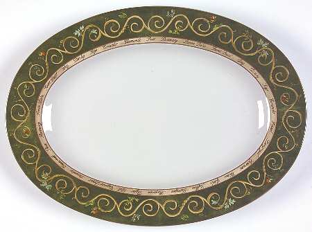 Bouquet Garni 14" Oval Serving Platter