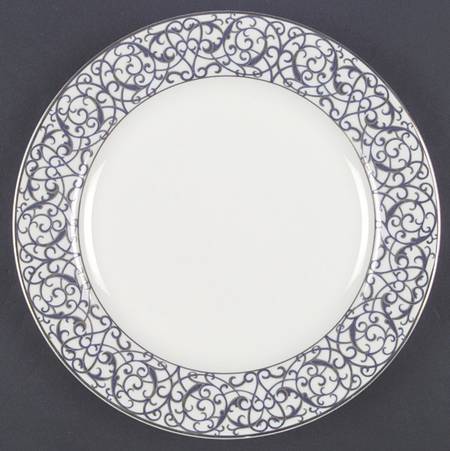 Florentine Scroll Blue Dinner Plate