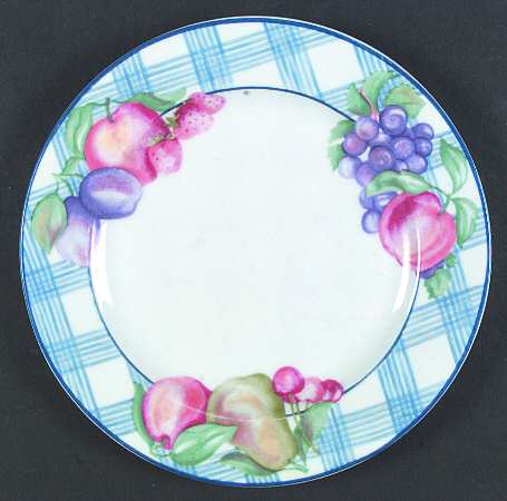 Gingham Harvest Dinner Plate