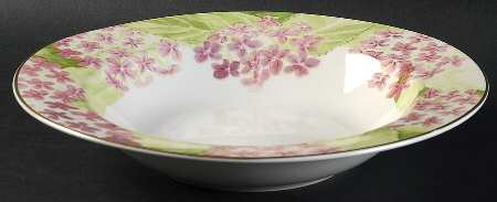 Hydrangea (5017) Large Rim Soup Bowl