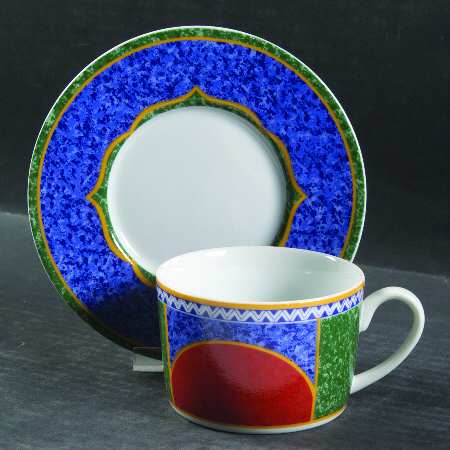 Melrose Flat Cup & Saucer Set