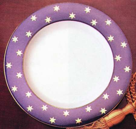 Party Time Cobalt Dinner Plate