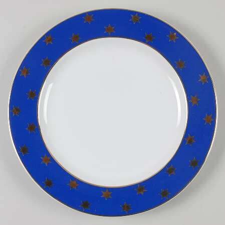 Party Time Cobalt Salad Plate