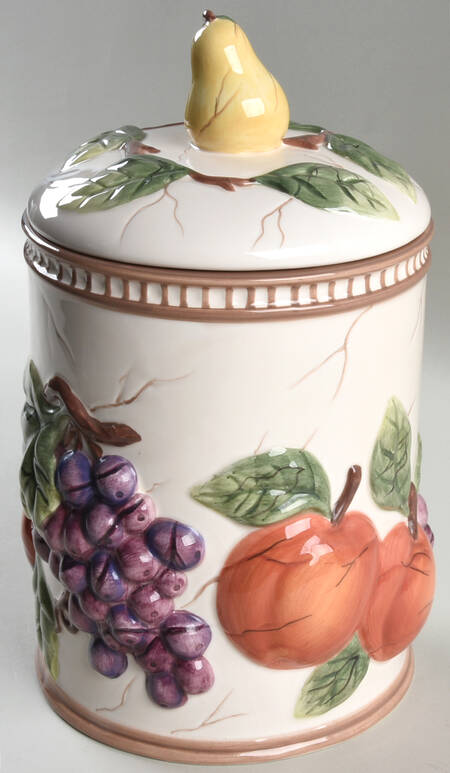 Pompeii Fruit Medium Canister & Lid