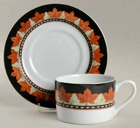 Sugar Maple Flat Cup & Saucer Set
