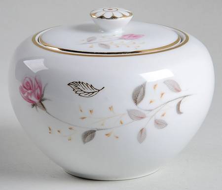 Flamingo Rose Sugar Bowl & Lid