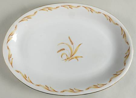 Golden Grain 16" Oval Serving Platter by Abalone