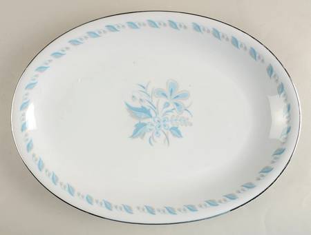 Sky Flower 16" Oval Serving Platter