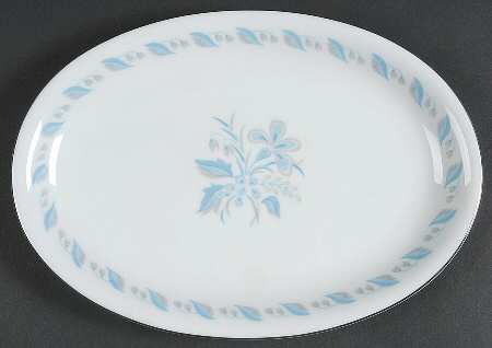 Sky Flower 12" Oval Serving Platter