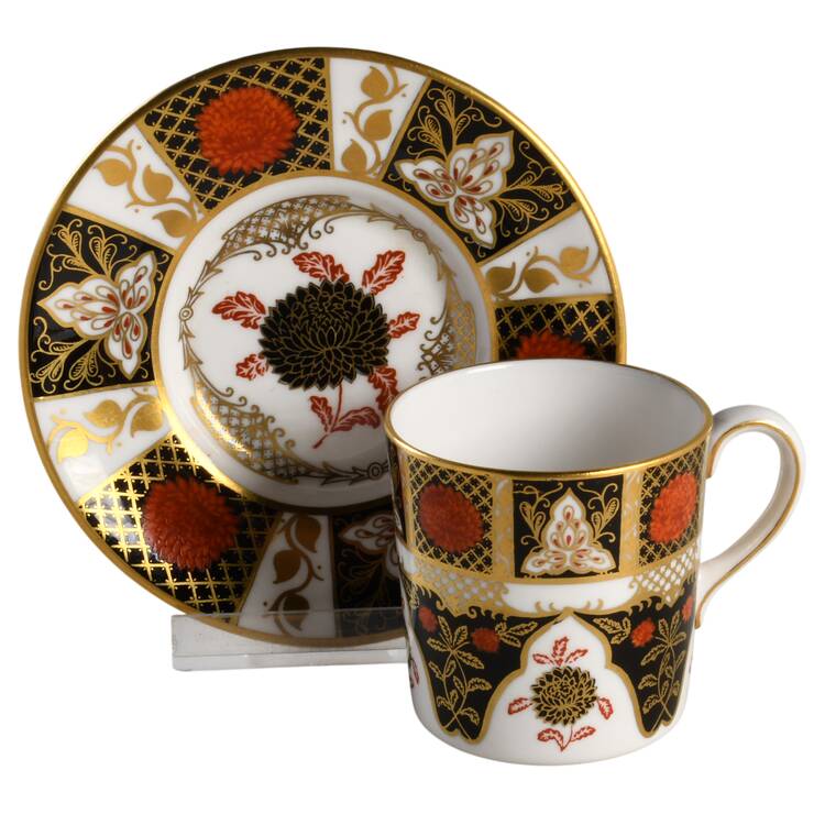 Chrysanthemum Flat Demitasse Cup & Saucer Set