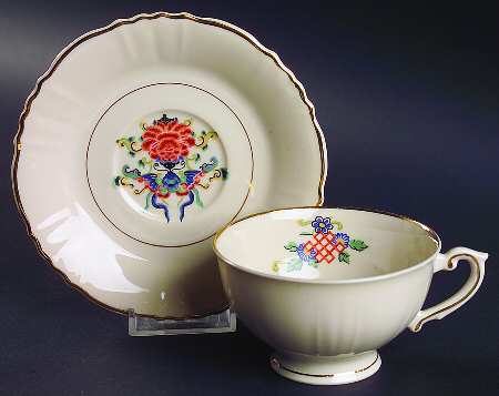 ABE14 Footed Cup & Saucer Set