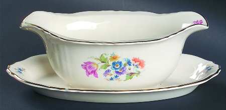 ABE3 Gravy Boat with Attached Underplate