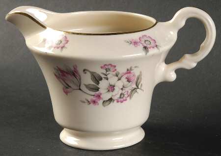 Moss Rose (Smooth Edge, Gold Trim) Creamer