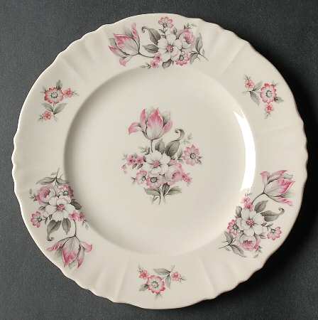 Moss Rose (Scalloped, No Trim) Dessert/Pie Plate