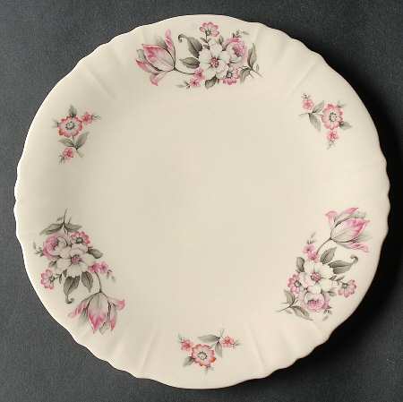 Moss Rose (Scalloped, No Trim) Saucer for Cream Soup Bowl