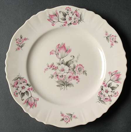 Moss Rose (Scalloped, No Trim) Salad Plate