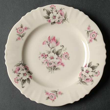 Moss Rose (Scalloped, No Trim) Bread & Butter Plate