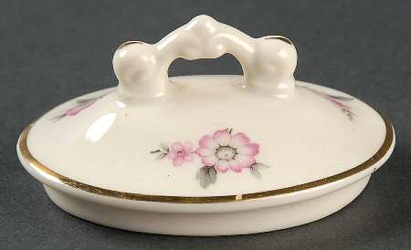 Moss Rose (Scalloped, Gold) Lid for Sugar Bowl