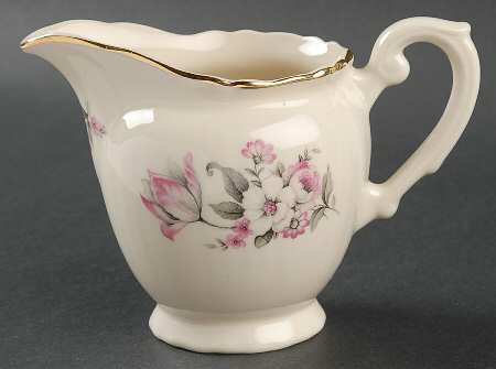Moss Rose (Scalloped, Gold) Creamer