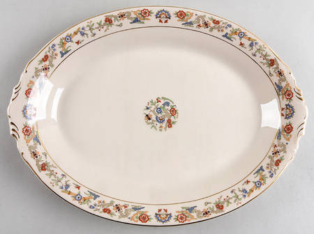 Oriental 13" Oval Serving Platter