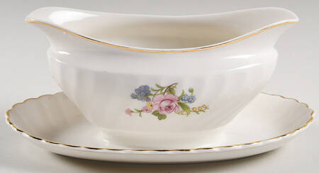 Portland Gravy Boat with Attached Underplate