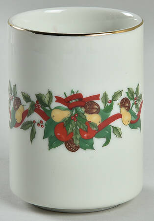 Christmas Bounty China Bathroom Tumbler