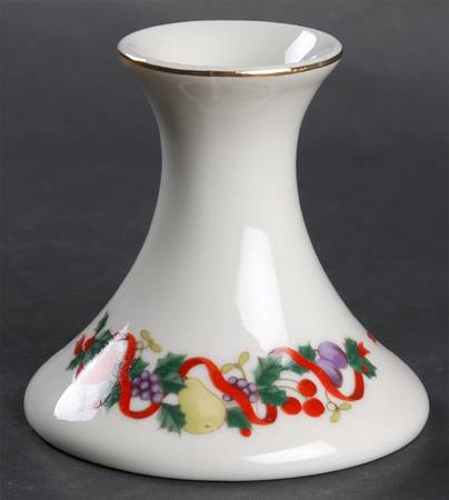 Christmas Bounty Single Light Candlestick