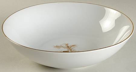 Golden Pine 8" Round Vegetable Bowl
