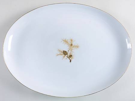 Golden Pine 16" Oval Serving Platter