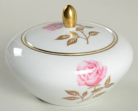 Golden Rose Sugar Bowl & Lid