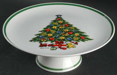 Holiday Magic 10" Diameter Pedestal Cake Stand