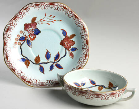 ADA12 Flat Cream Soup Bowl & Saucer Set