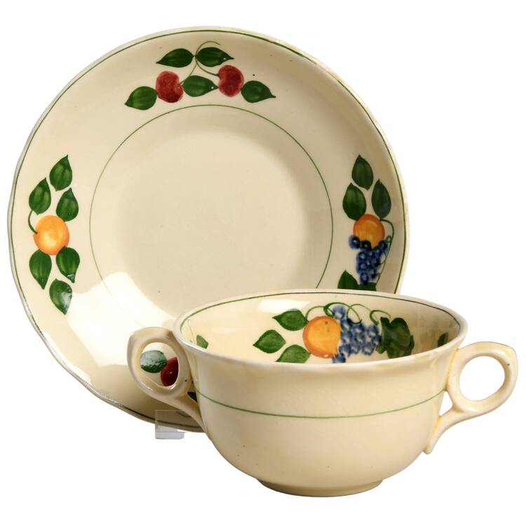 1346B Flat Bouillon Cup & Saucer